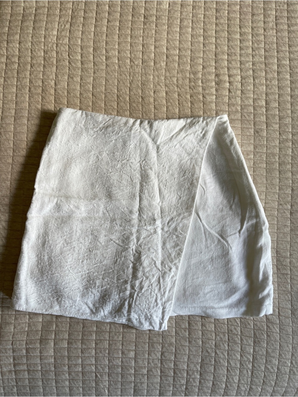 NWOT Abercrombie & Fitch Scarlett Linen-Blend Mini Wrap Skort